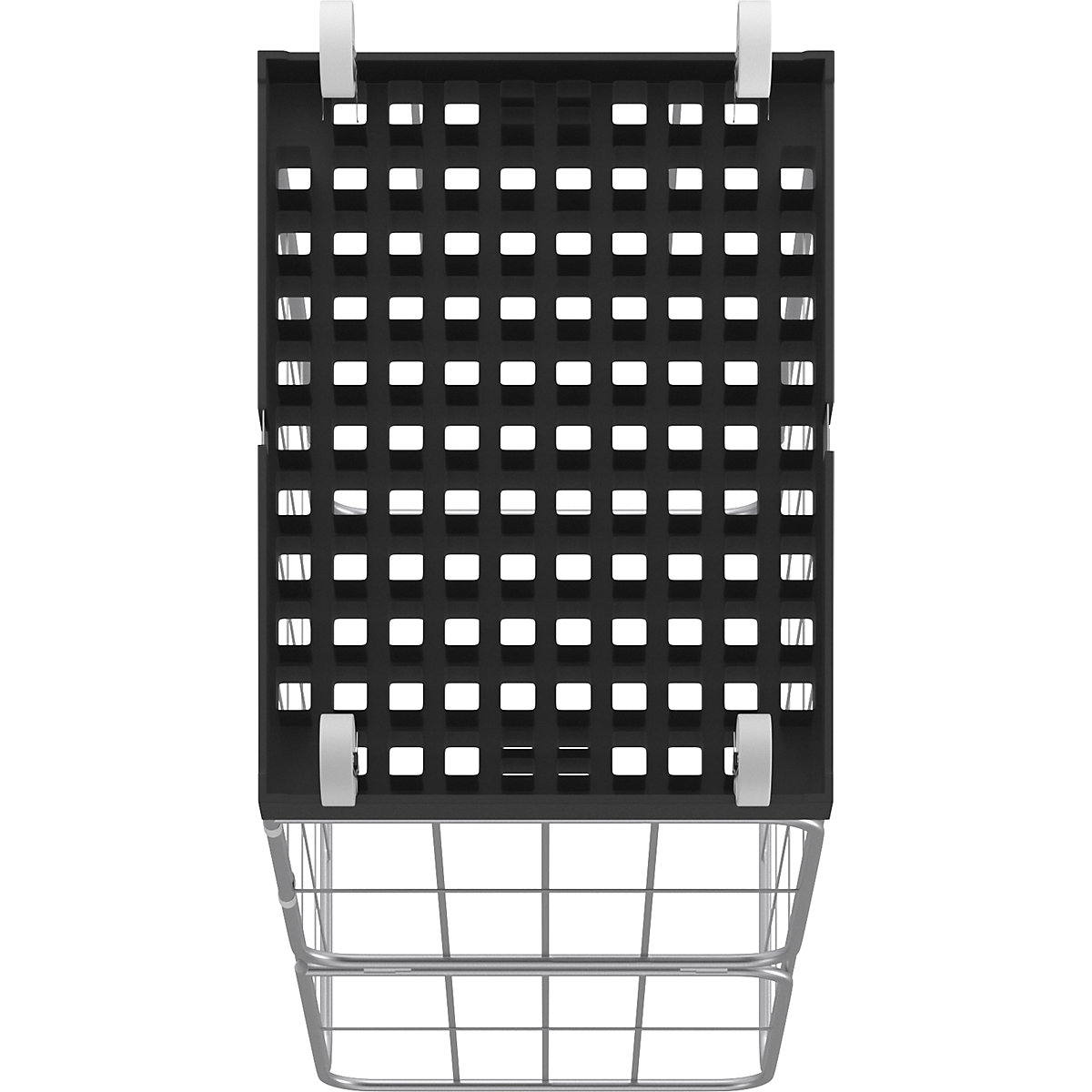 Roll container with side mesh panels – eurokraft basic (Product illustration 5)-4