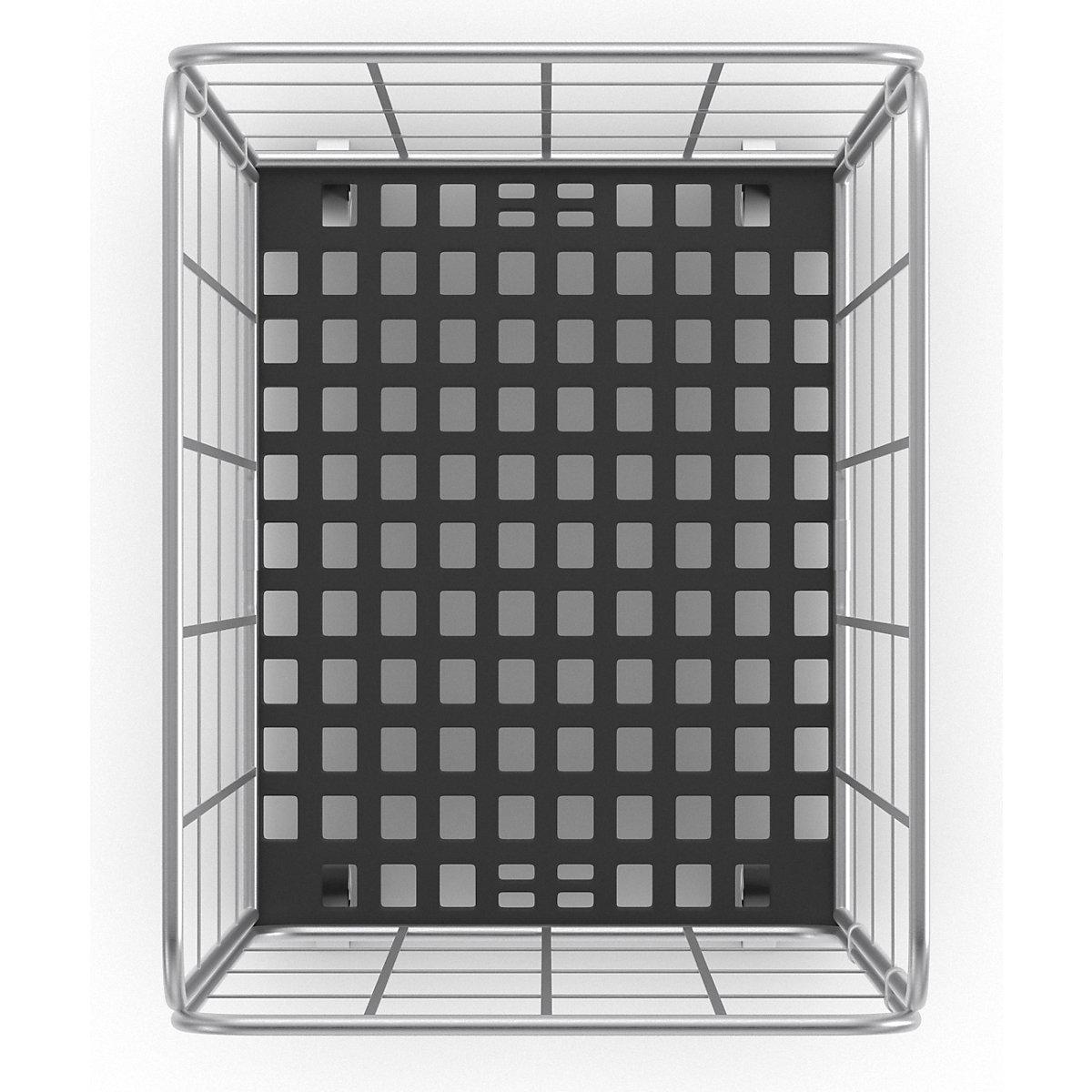 Roll container with side mesh panels – eurokraft basic (Product illustration 16)-15