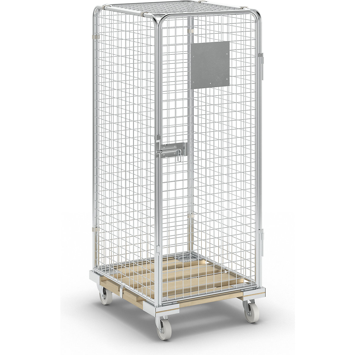 Security roll container with wooden dolly (Product illustration 25)-24