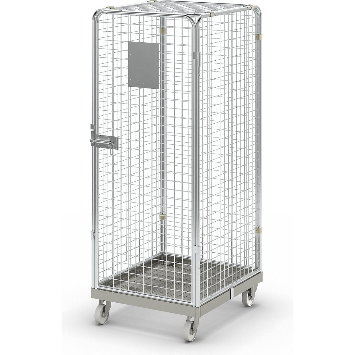 Security steel container with steel dolly