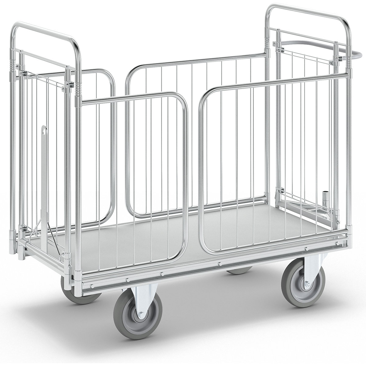 Trolley with panels on four sides – HelgeNyberg, internal length 1000 mm, LxWxH 1200 x 650 x 1180 mm-2