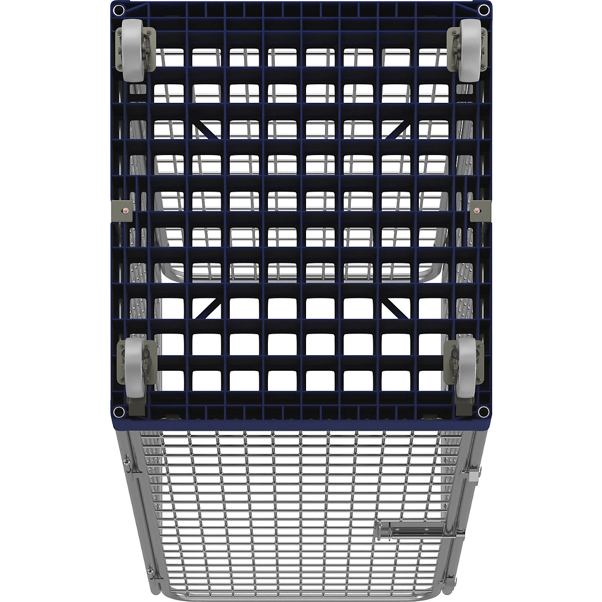 Wire mesh container with plastic dolly (Product illustration 6)-5
