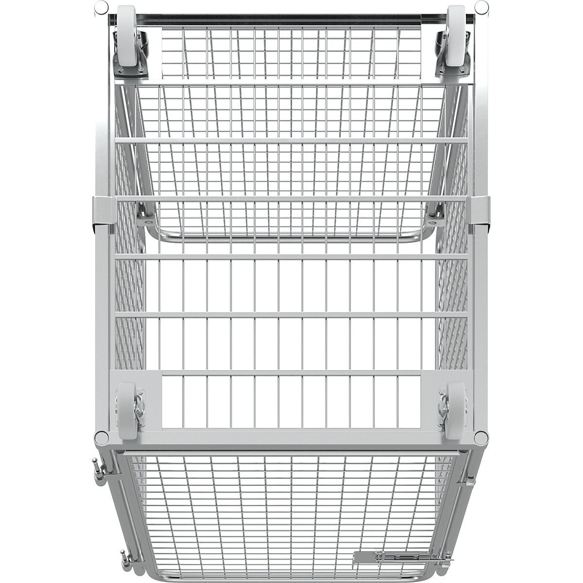 Wire mesh container with steel dolly (Product illustration 9)-8