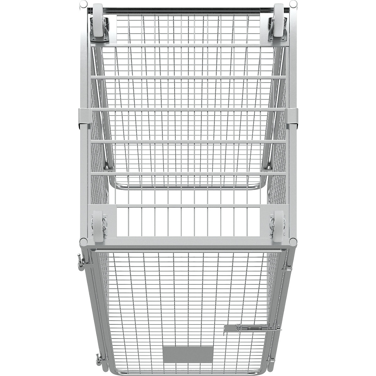 Wire mesh container with steel dolly (Product illustration 22)-21
