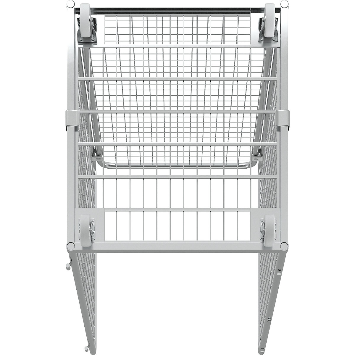 Wire mesh container with steel dolly (Product illustration 13)-12