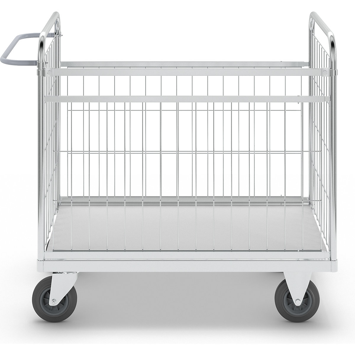 Zinc plated parcel trolley – Kongamek (Product illustration 9)-8