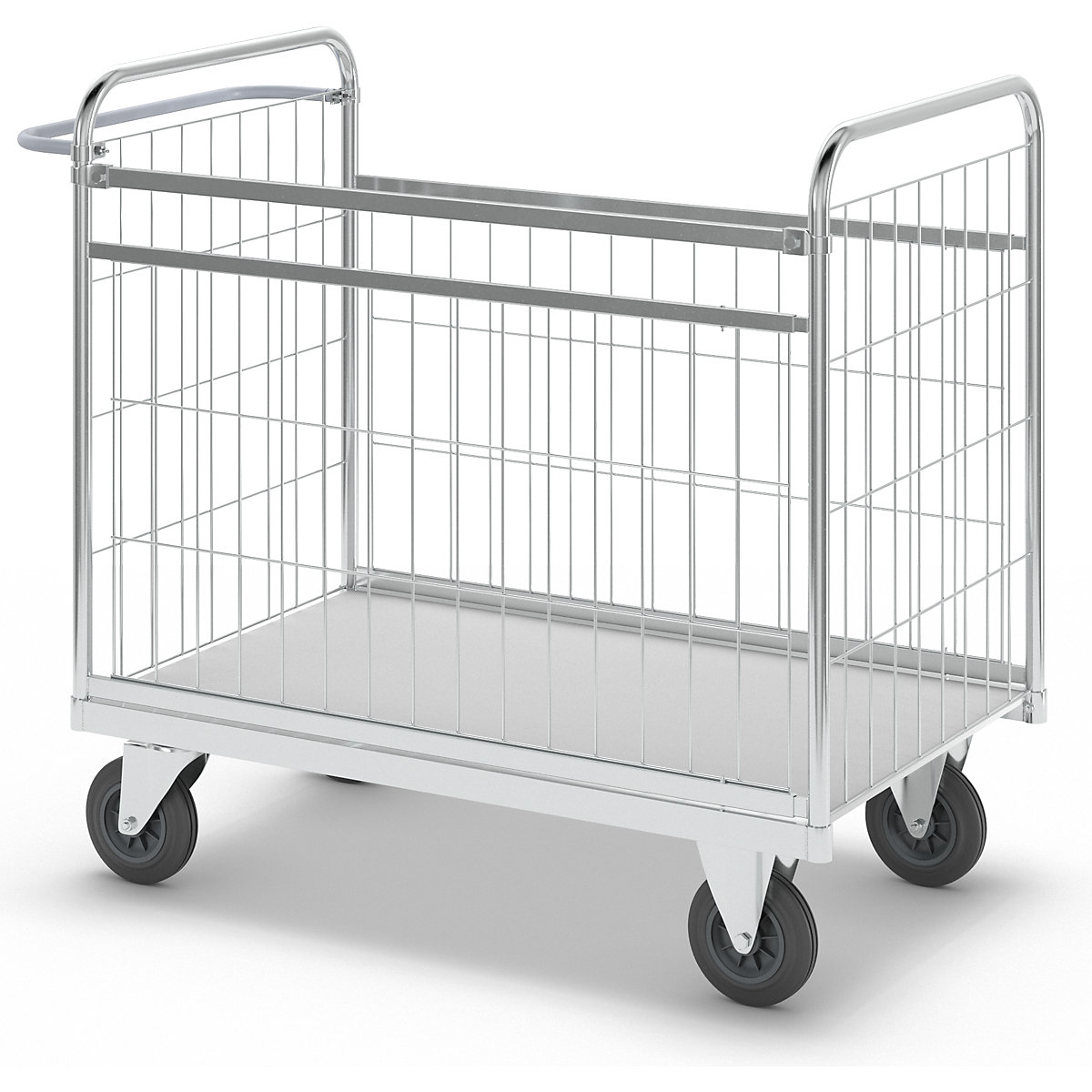Zinc plated parcel trolley – Kongamek (Product illustration 5)-4