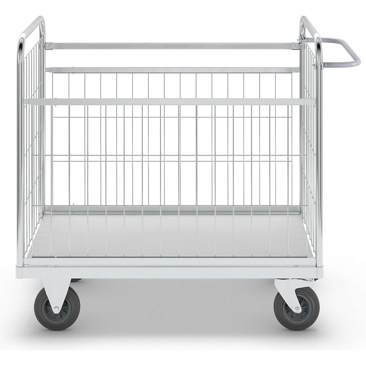 Zinc plated parcel trolley – Kongamek (Product illustration 13)-12