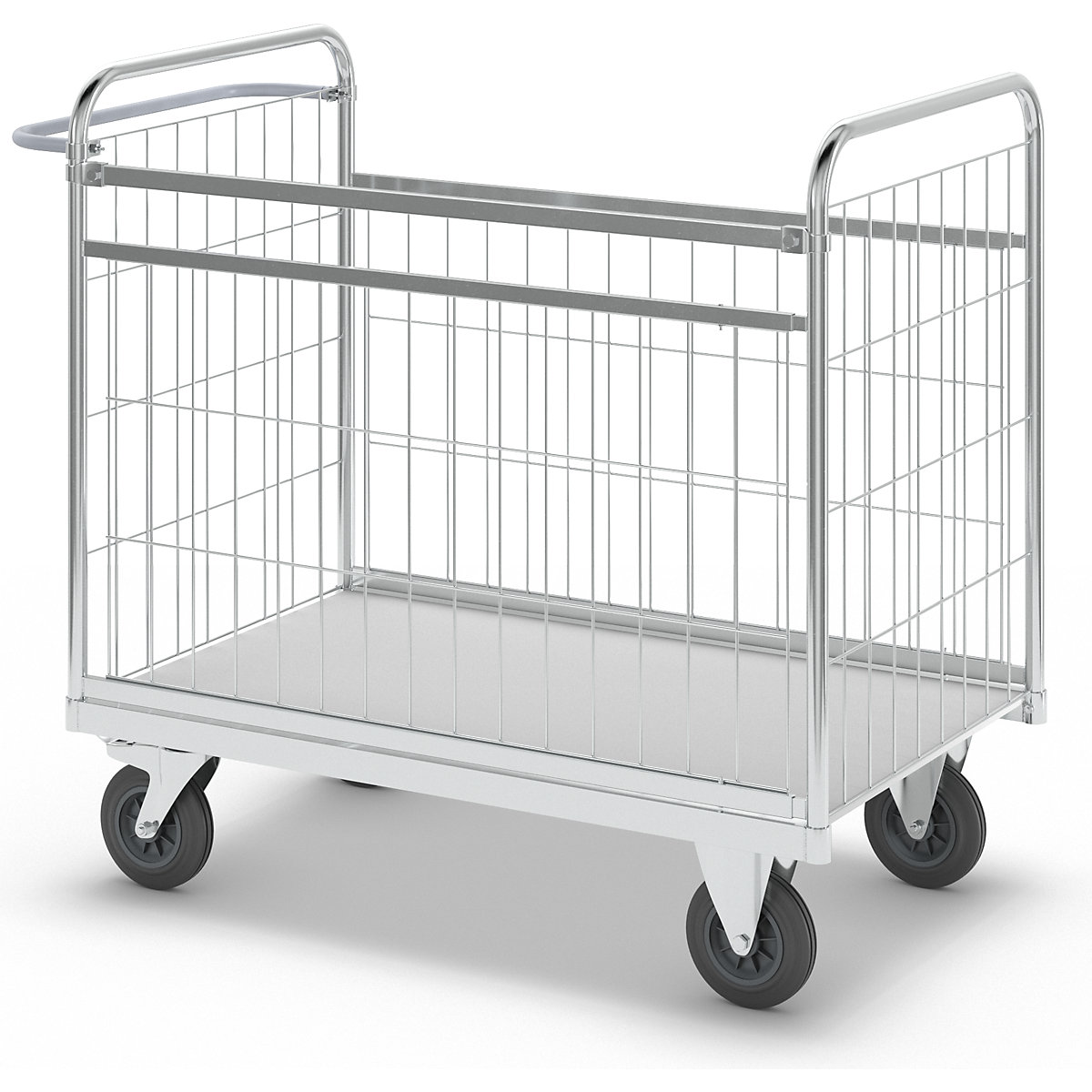 Zinc plated parcel trolley – Kongamek (Product illustration 16)-15