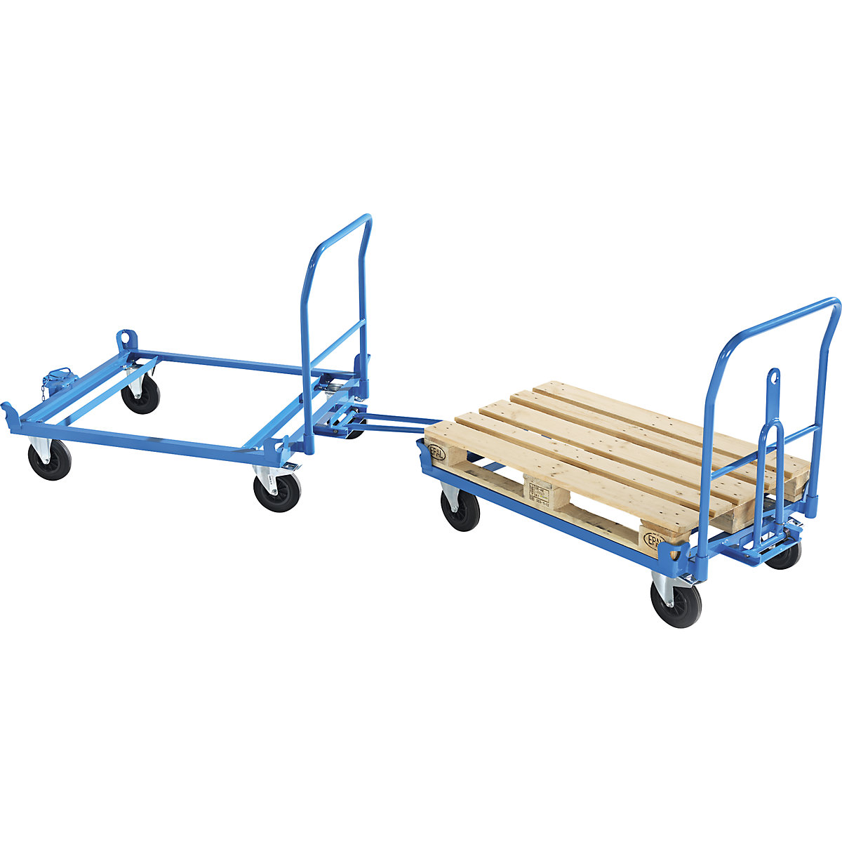 Dolly with drawbar and coupling – eurokraft pro (Product illustration 9)-8