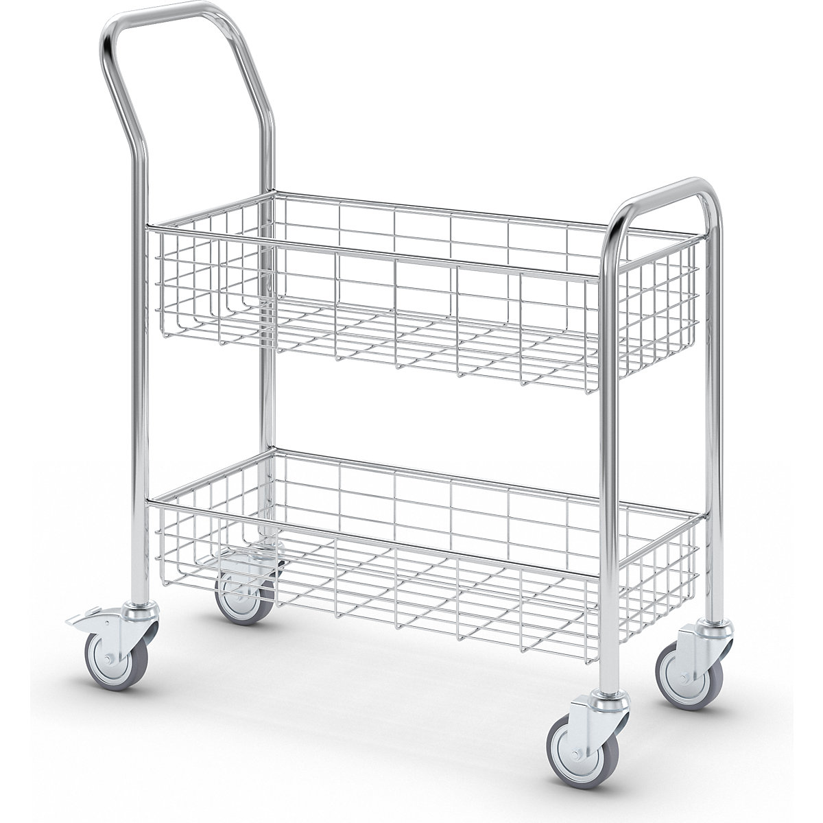 Office and mail distribution trolley – eurokraft pro (Product illustration 4)-3