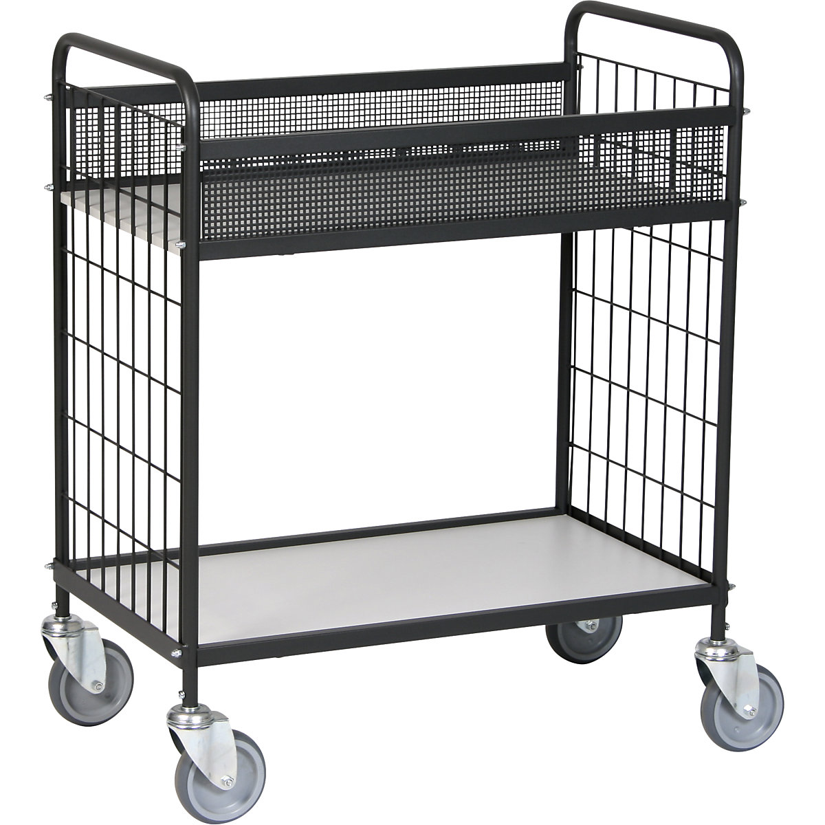 Office trolley, 2 shelves, LxWxH 830 x 510 x 935 mm, 2+ items-5