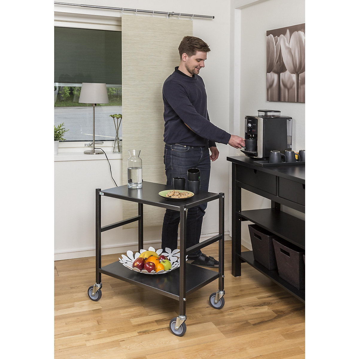 Table trolley with 2 shelves – Kongamek (Product illustration 18)-17