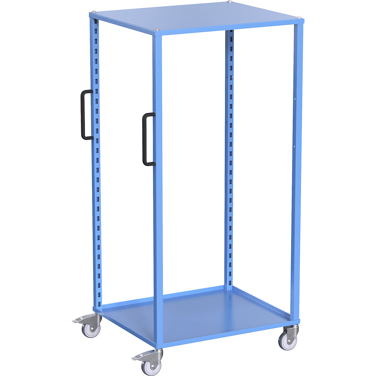 CustomLine Euro platform trolley – eurokraft pro, for containers LxW 800 x 600 mm, without boxes, blue-1