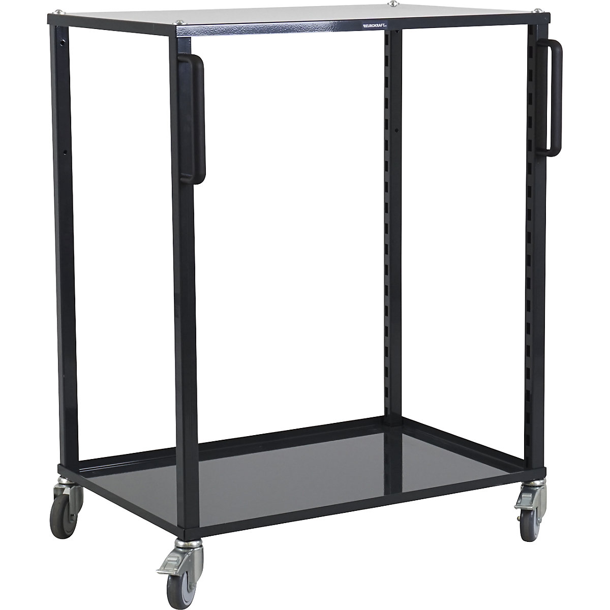 CustomLine Euro platform trolley – eurokraft pro, for containers LxW 600 x 800 mm, without boxes, grey-1