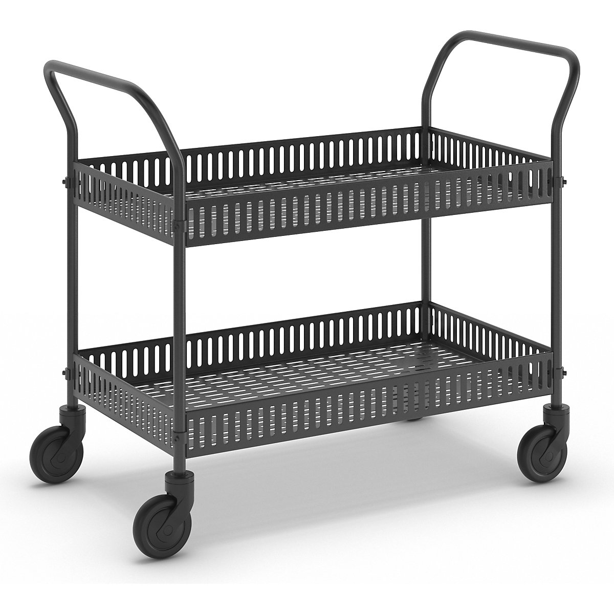 Display trolley – Kongamek, LxWxH 1130 x 550 x 940 mm, charcoal-2