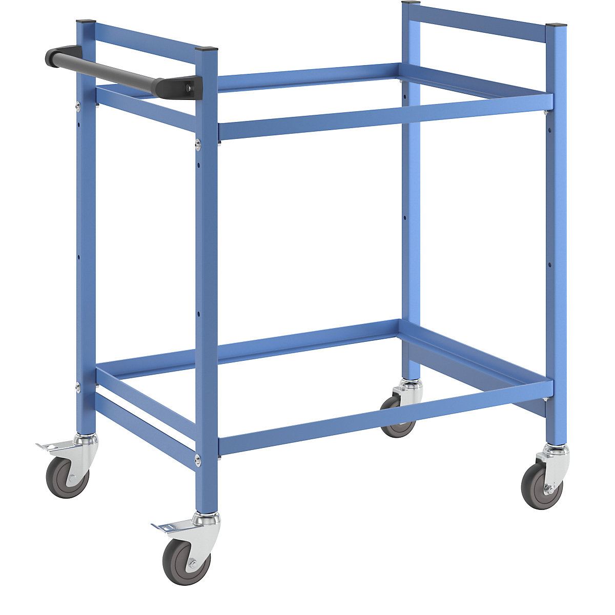 Order picking trolley – eurokraft pro, LxWxH 970 x 610 x 1045 mm, 2 shelves-1