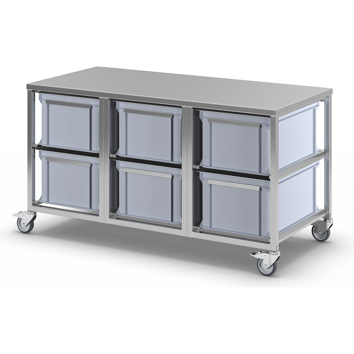 Stainless steel container trolley (Product illustration 8)-7