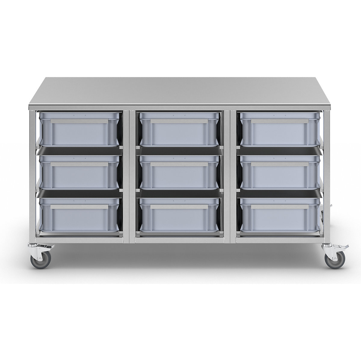 Stainless steel container trolley (Product illustration 5)-4