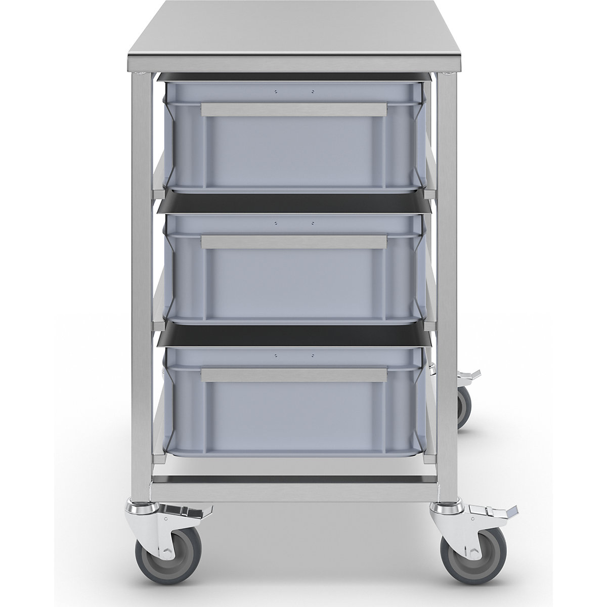 Stainless steel container trolley (Product illustration 5)-4