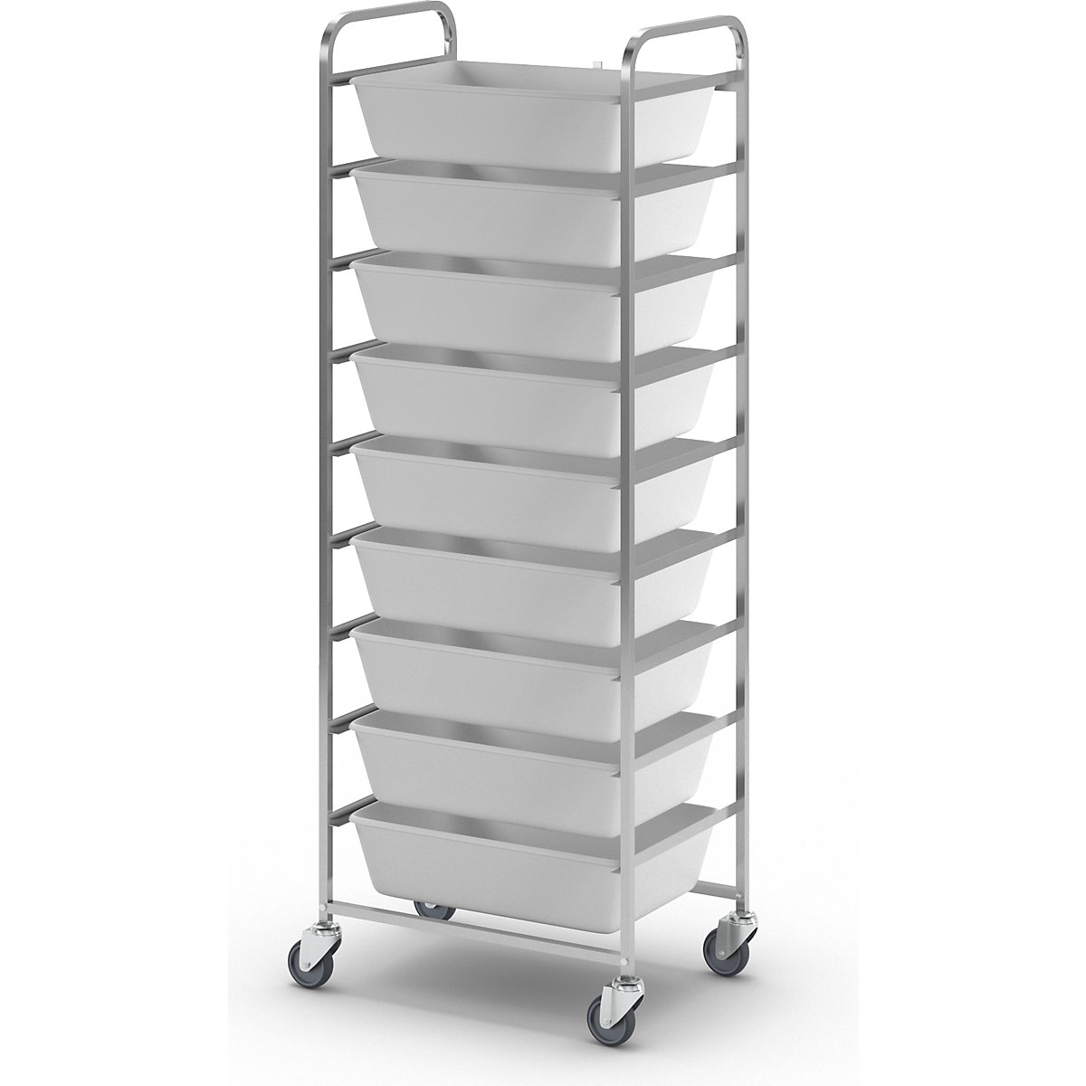 Stainless steel food trolley (Product illustration 7)-6