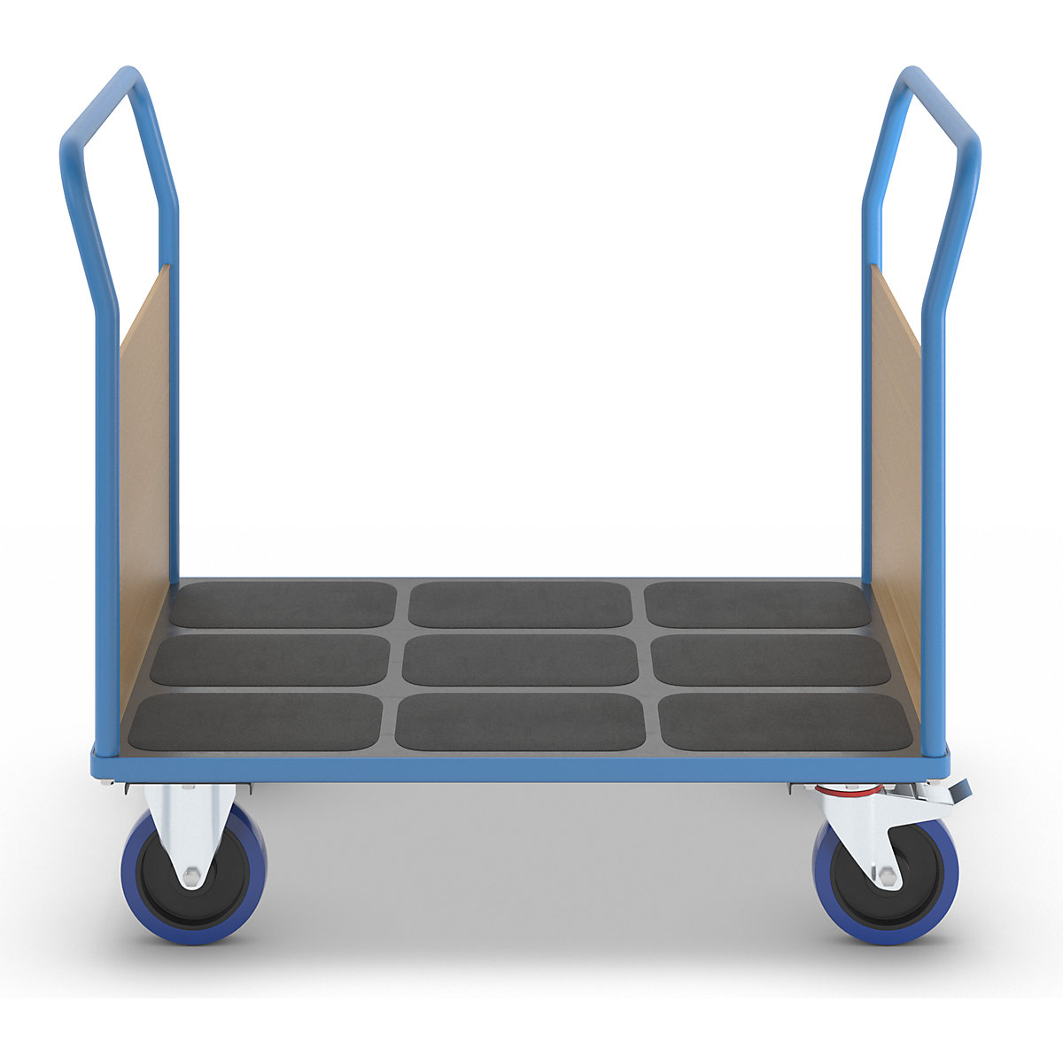 Platform truck with end panel – eurokraft pro (Product illustration 6)-5