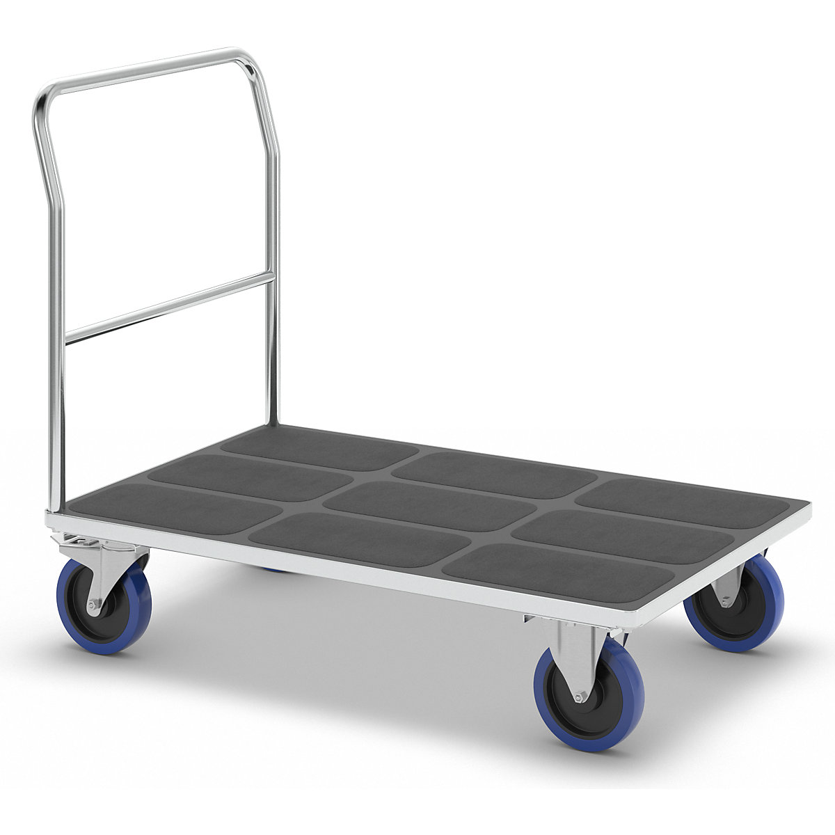 Platform truck with tubular push handle – eurokraft pro (Product illustration 3)-2