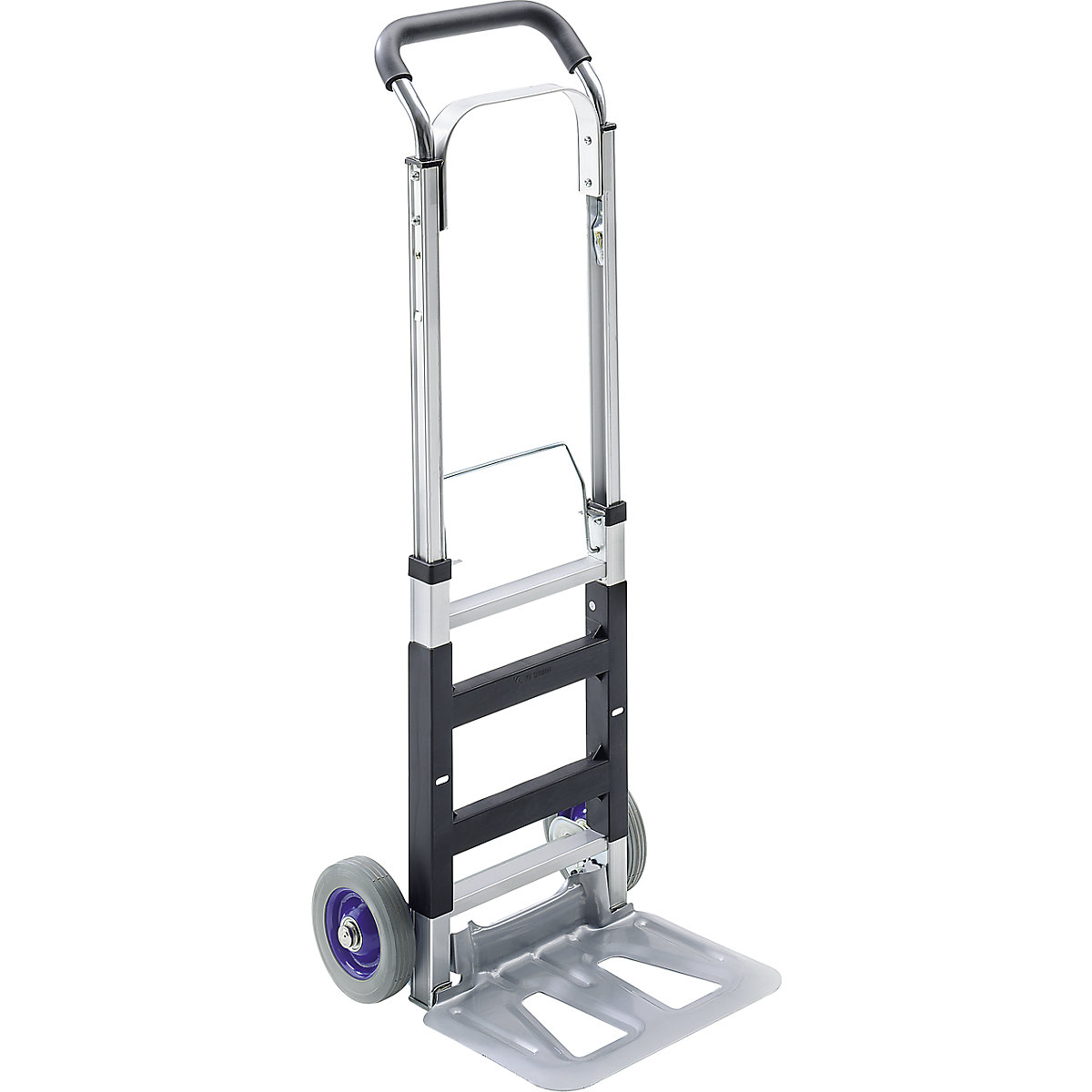 COMPACT aluminium sack truck, folds to save space, max. load 120 kg, 2+ items-1