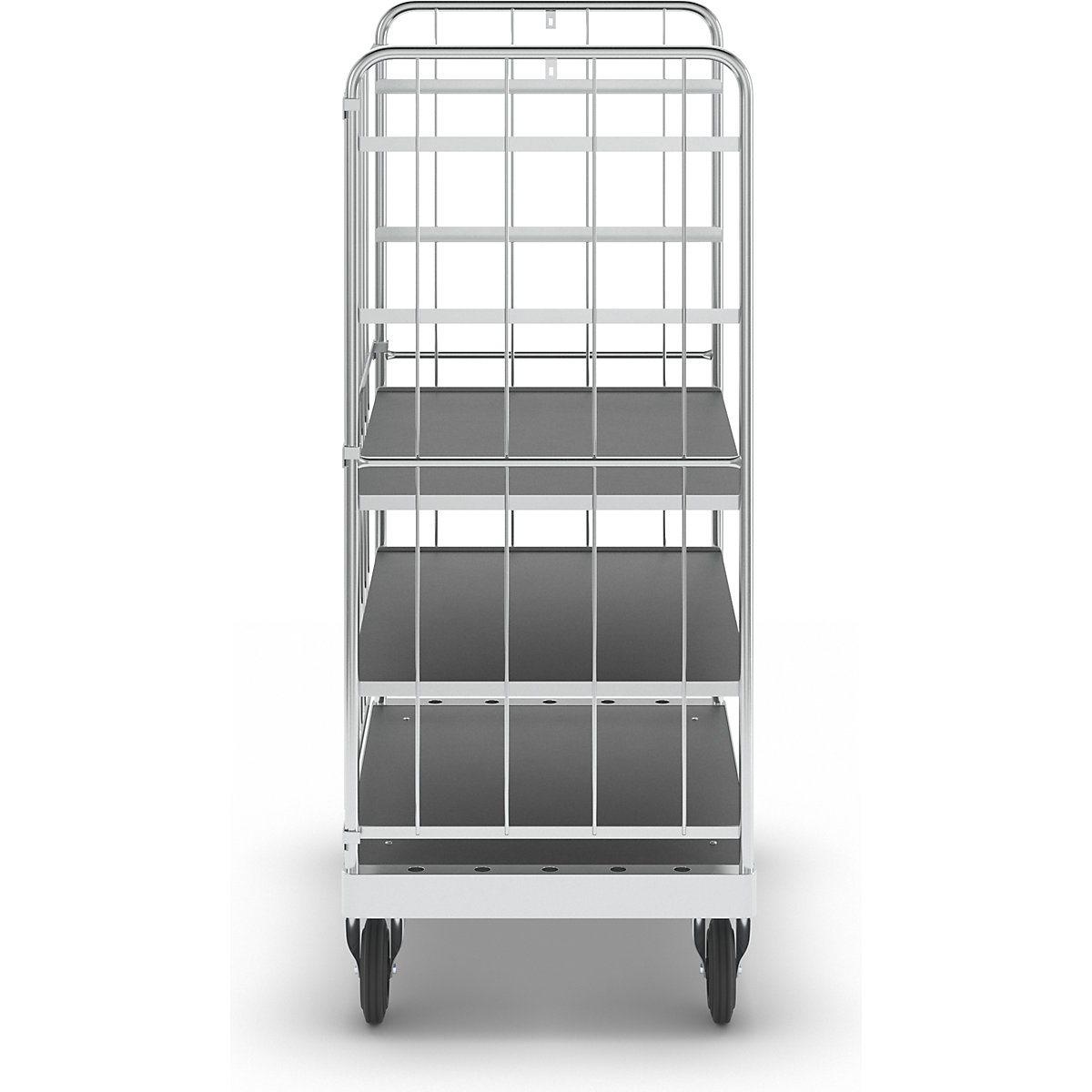 Multi-shelf truck, zinc plated – Kongamek (Product illustration 18)-17