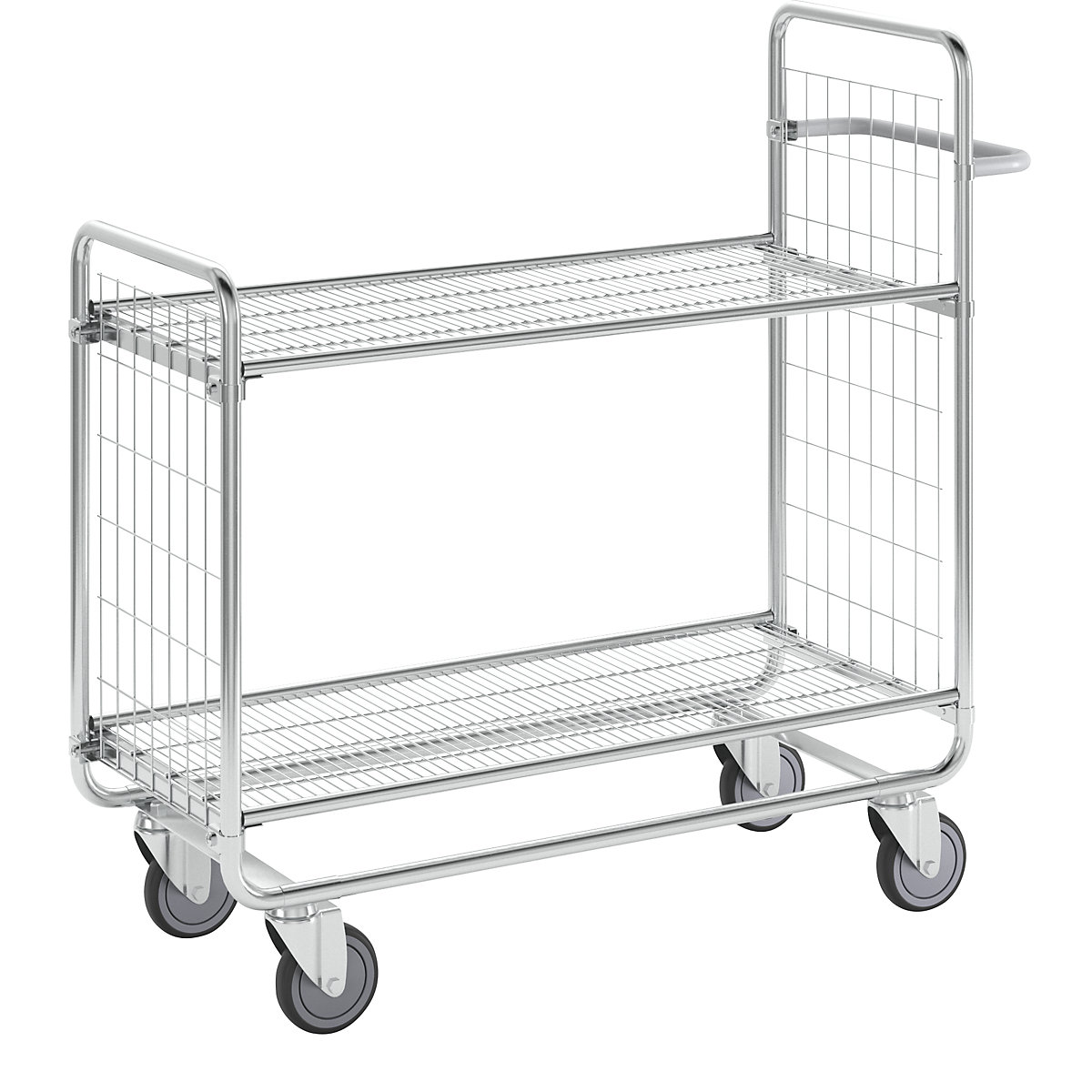 SERIES 100 mesh trolley – HelgeNyberg, 2 shelves, LxWxH 1180 x 460 x 1120 mm-3
