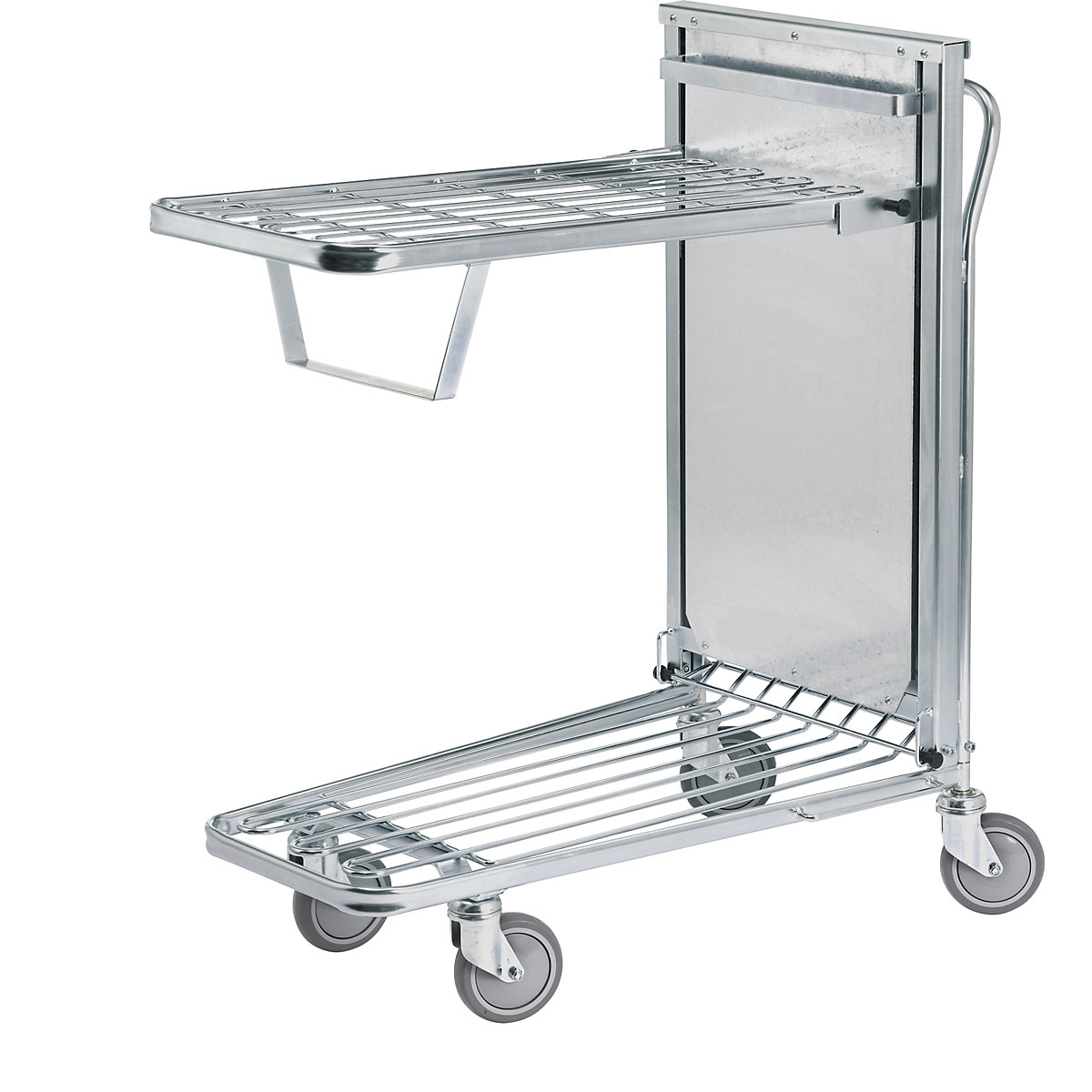 Shopping trolley, zinc plated – Kongamek (Product illustration 4)-3