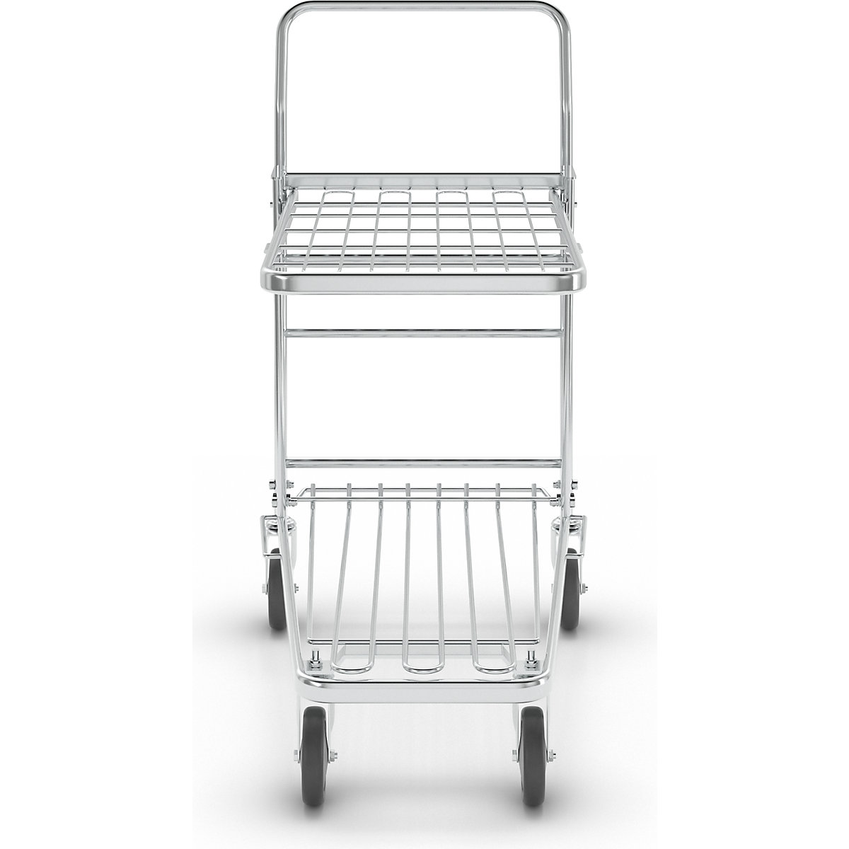 Shopping trolley, zinc plated – Kongamek (Product illustration 8)-7