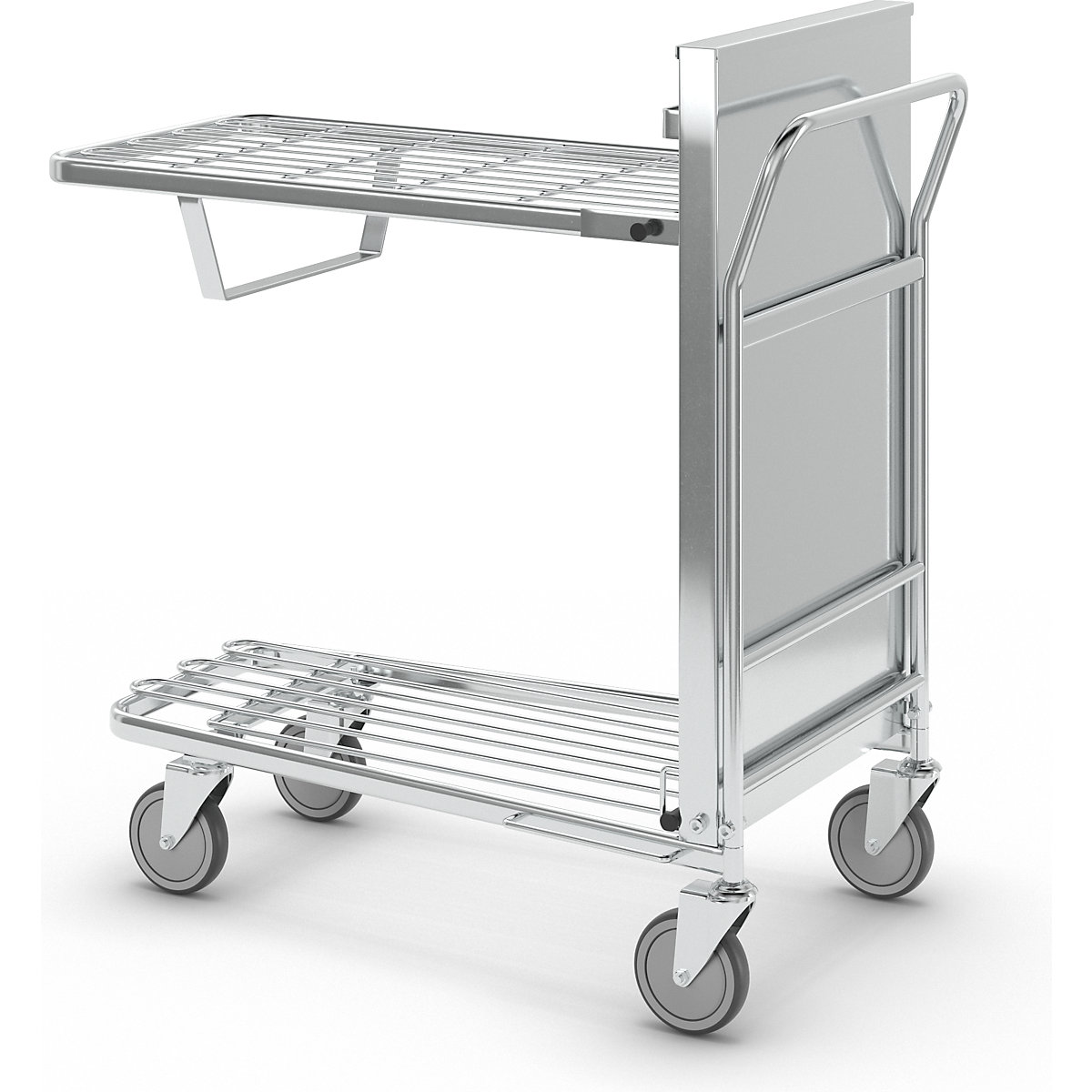 Shopping trolley, zinc plated – Kongamek (Product illustration 9)-8