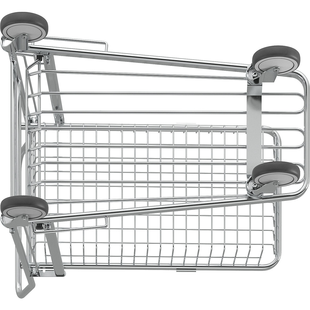 Shopping trolley, zinc plated – Kongamek (Product illustration 8)-7