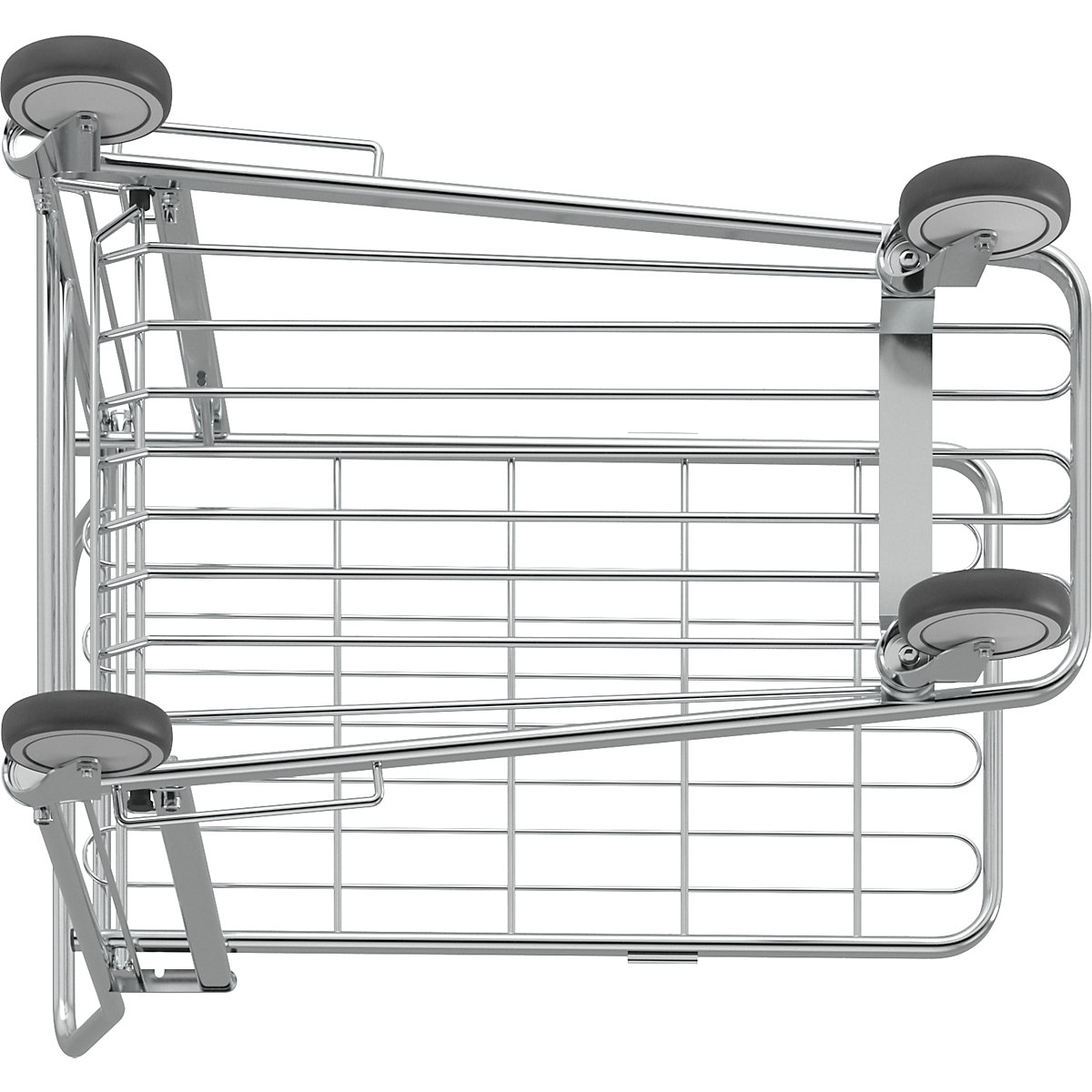 Shopping trolley, zinc plated – Kongamek (Product illustration 10)-9
