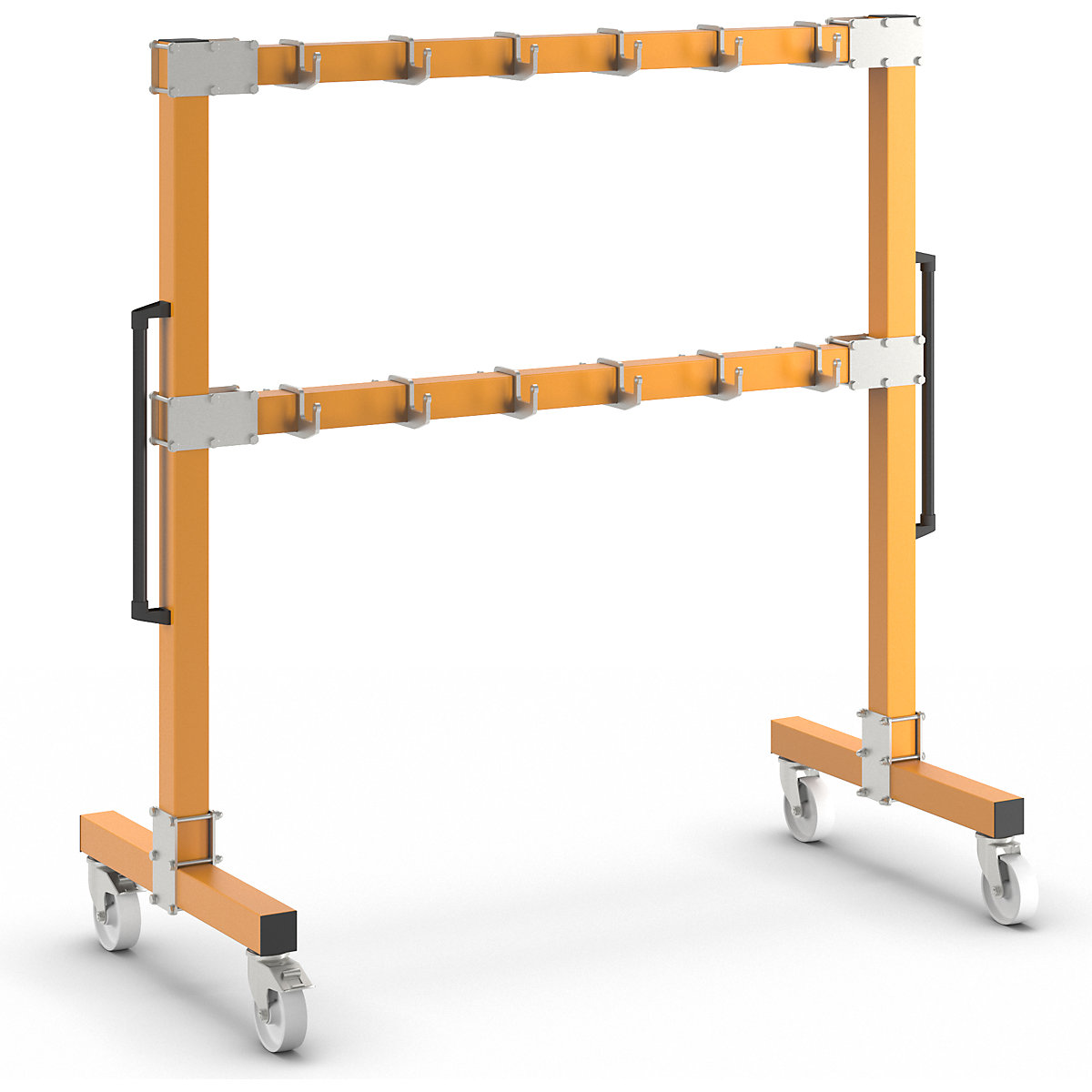 Lifting sling rack – eurokraft pro, mobile, length 1900 mm-1