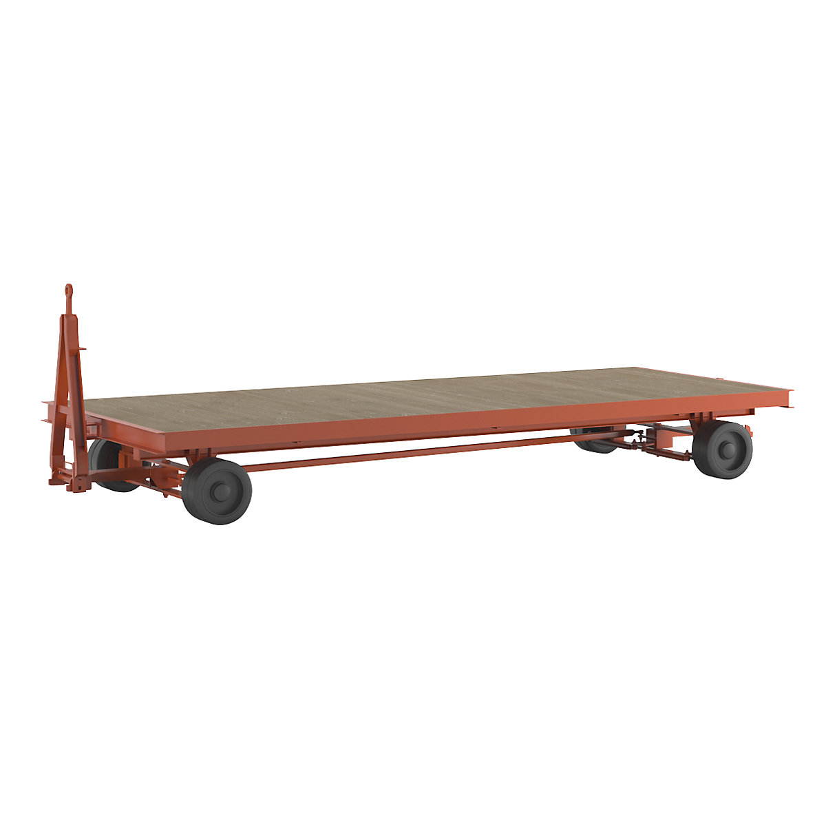 Heavy goods trailer, 10 t, 4-wheel linked ackerman steering, platform 5.0 x 2.0 m-1