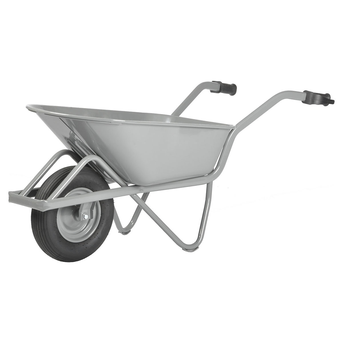 Road construction wheelbarrow – MATADOR, EASY RIDER, 4-ply pneumatic tyres, 4+ items-1