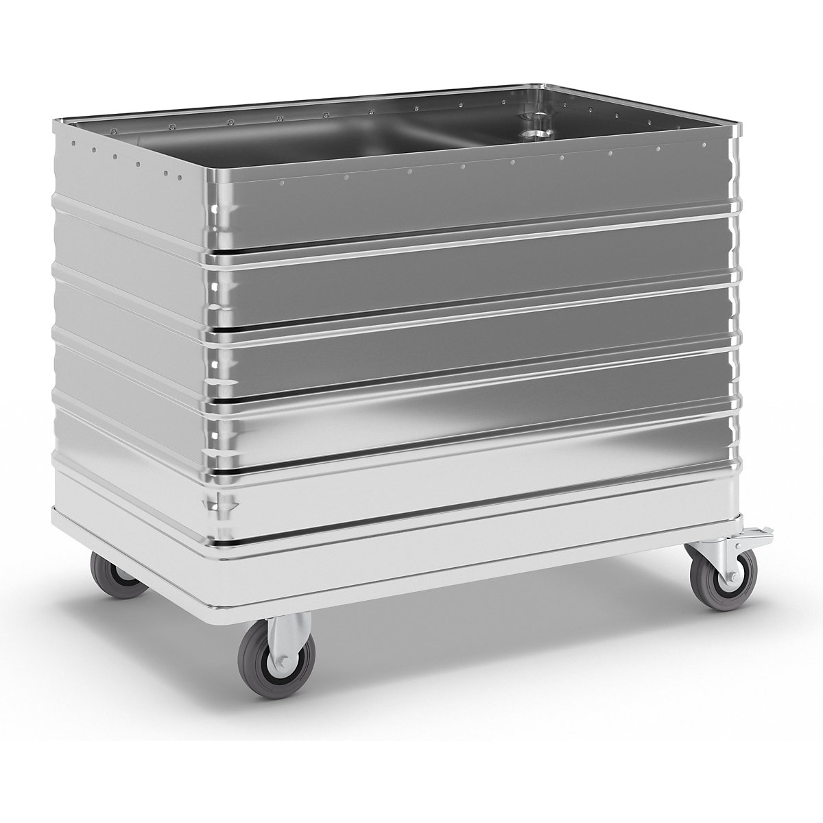 Aluminium bakwagen, volledige wand – Gmöhling, zonder deksel, inhoud 415 l-3