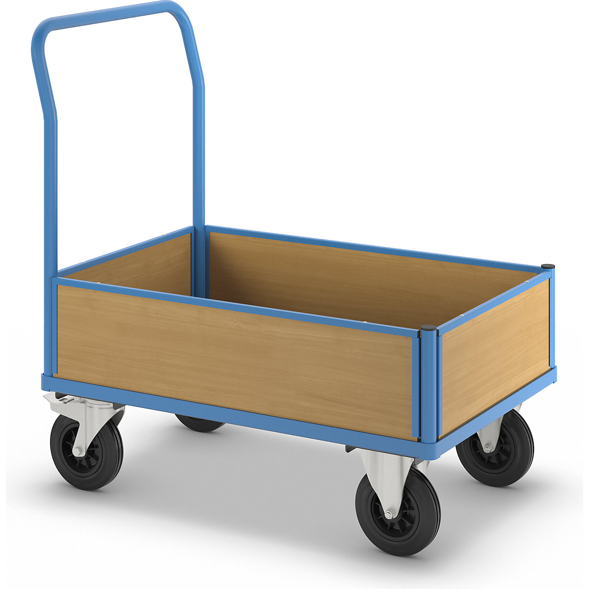 Platformwagen met houten wanden – eurokraft pro (Productafbeelding 6)-5