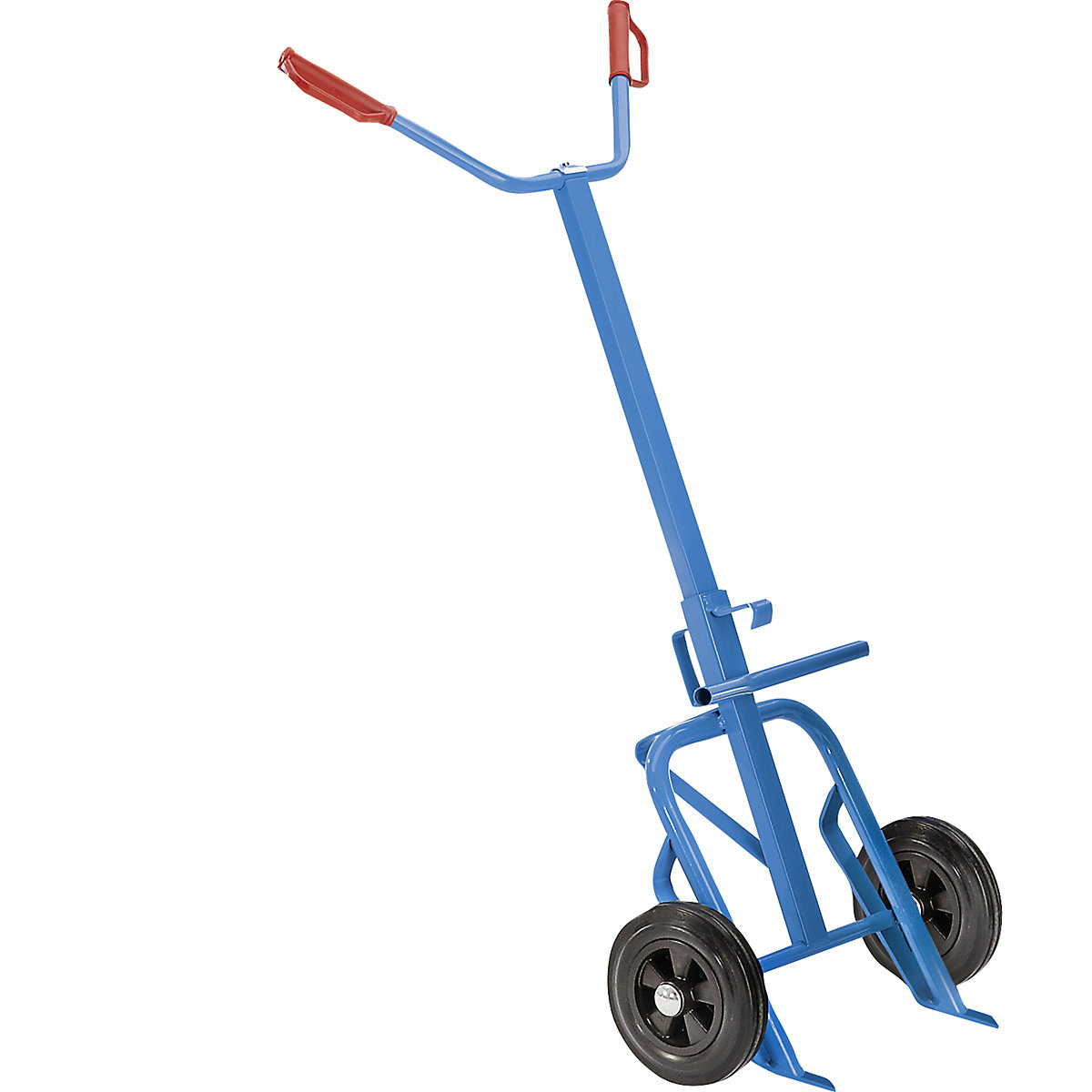 Vatensteekwagen voor stalen vaten – eurokraft pro, laadvermogen 400 kg, met massieve rubberbanden-0