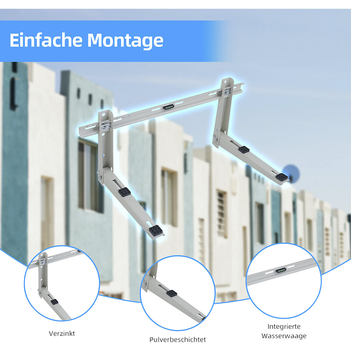 Soporte de pared para unidad exterior 18000 BTU (Imagen del producto 3)-2