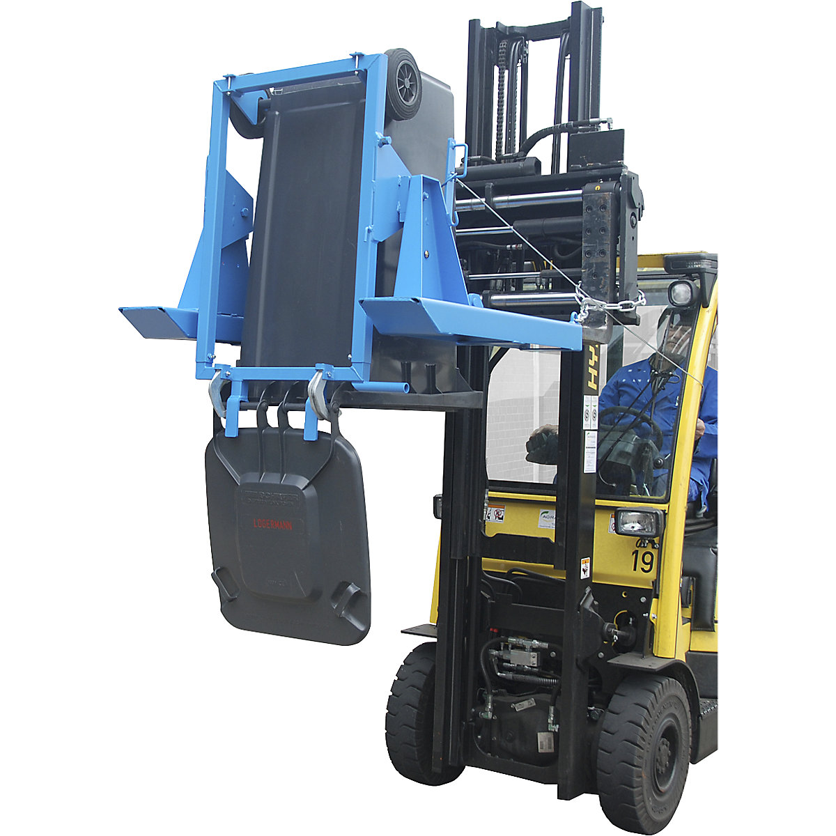 Volteador de contenedores de basura – eurokraft pro (Imagen del producto 3)-2