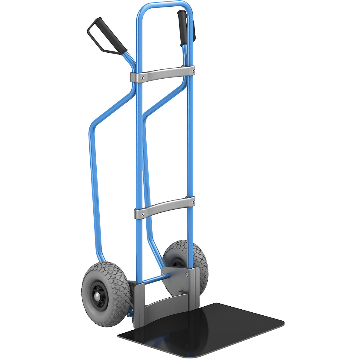 Carro para sacos com patins, azul - eurokraft pro