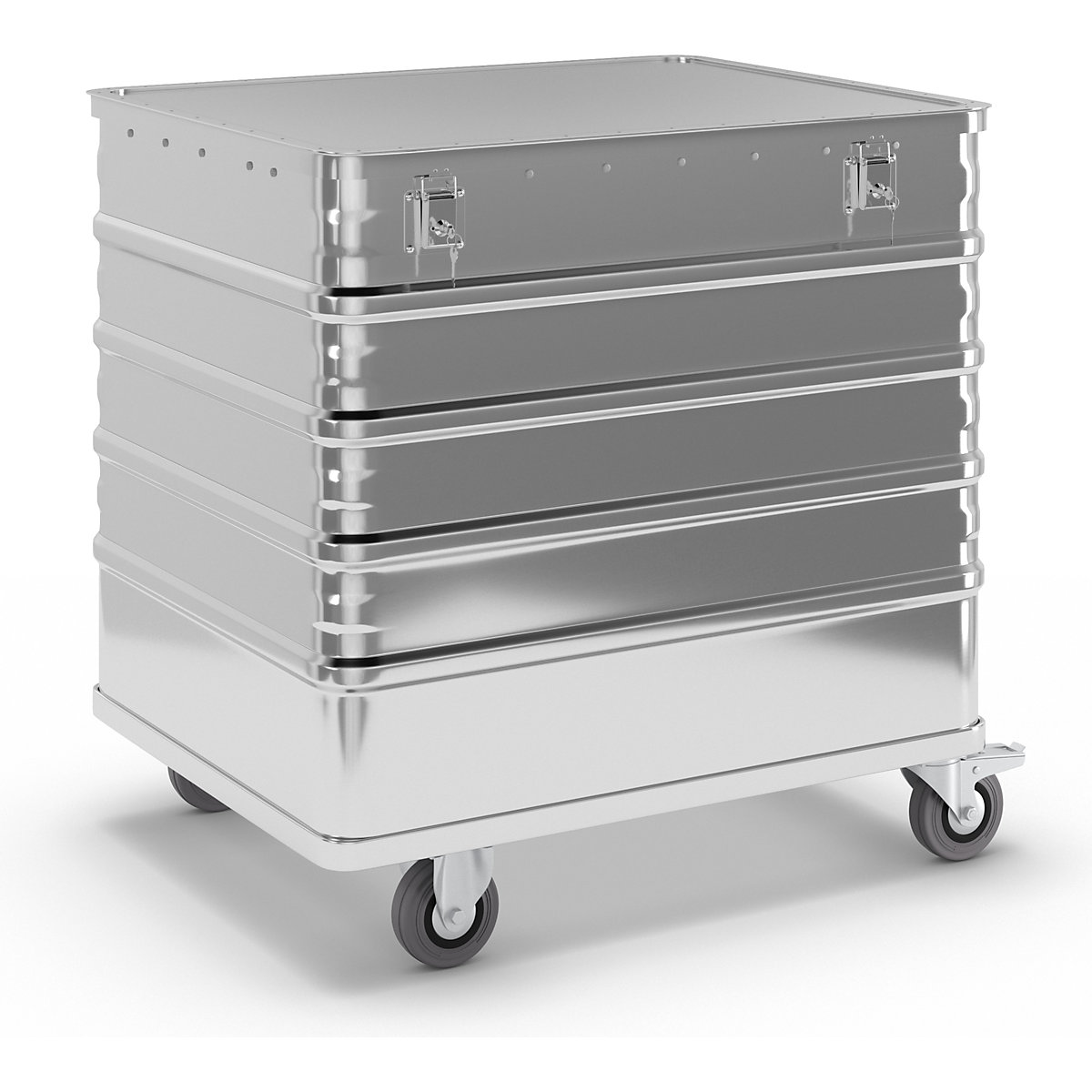 Carro de caixa em alumínio, painel maciço - Gmöhling