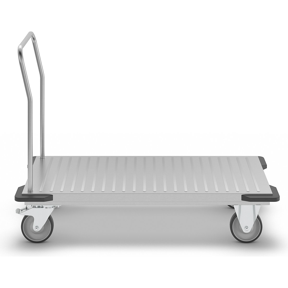 Carro de plataforma em aço inoxidável – eurokraft pro (Imagem do produto 3)-2