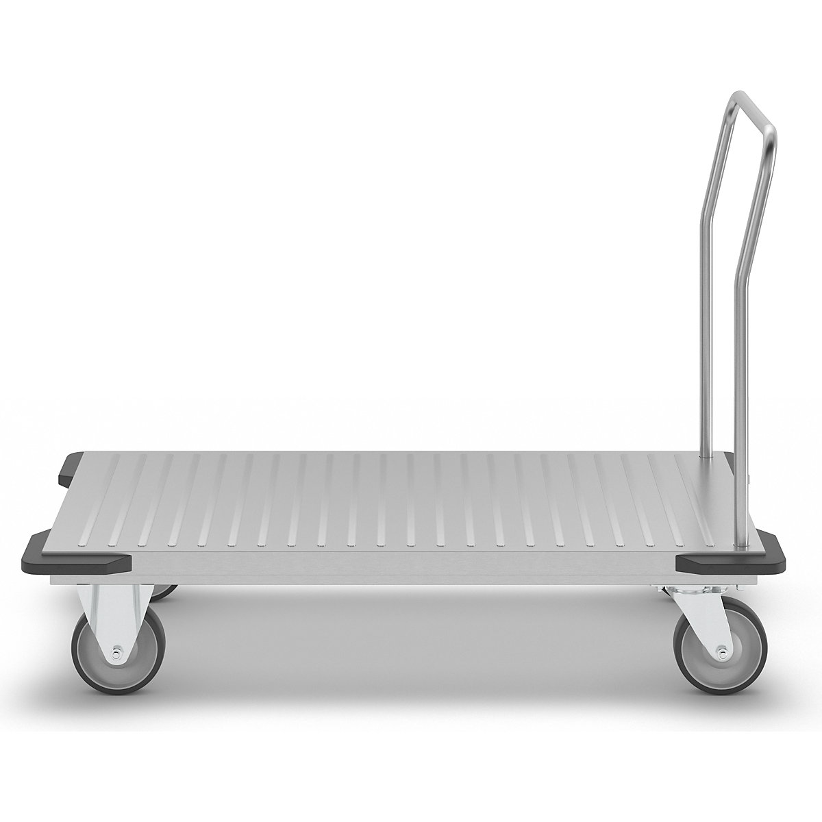 Carro de plataforma em aço inoxidável – eurokraft pro (Imagem do produto 6)-5