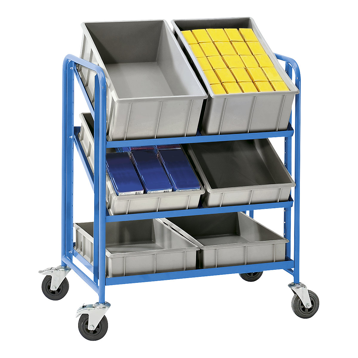 Carro de andares para caixas Euro – eurokraft pro (Imagem do produto 2)-1