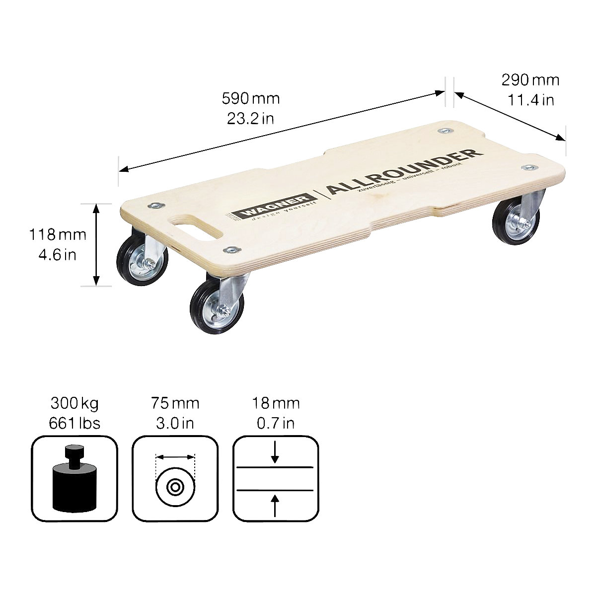 Rodado de transporte ALLROUNDER – Wagner (Imagem do produto 5)-4