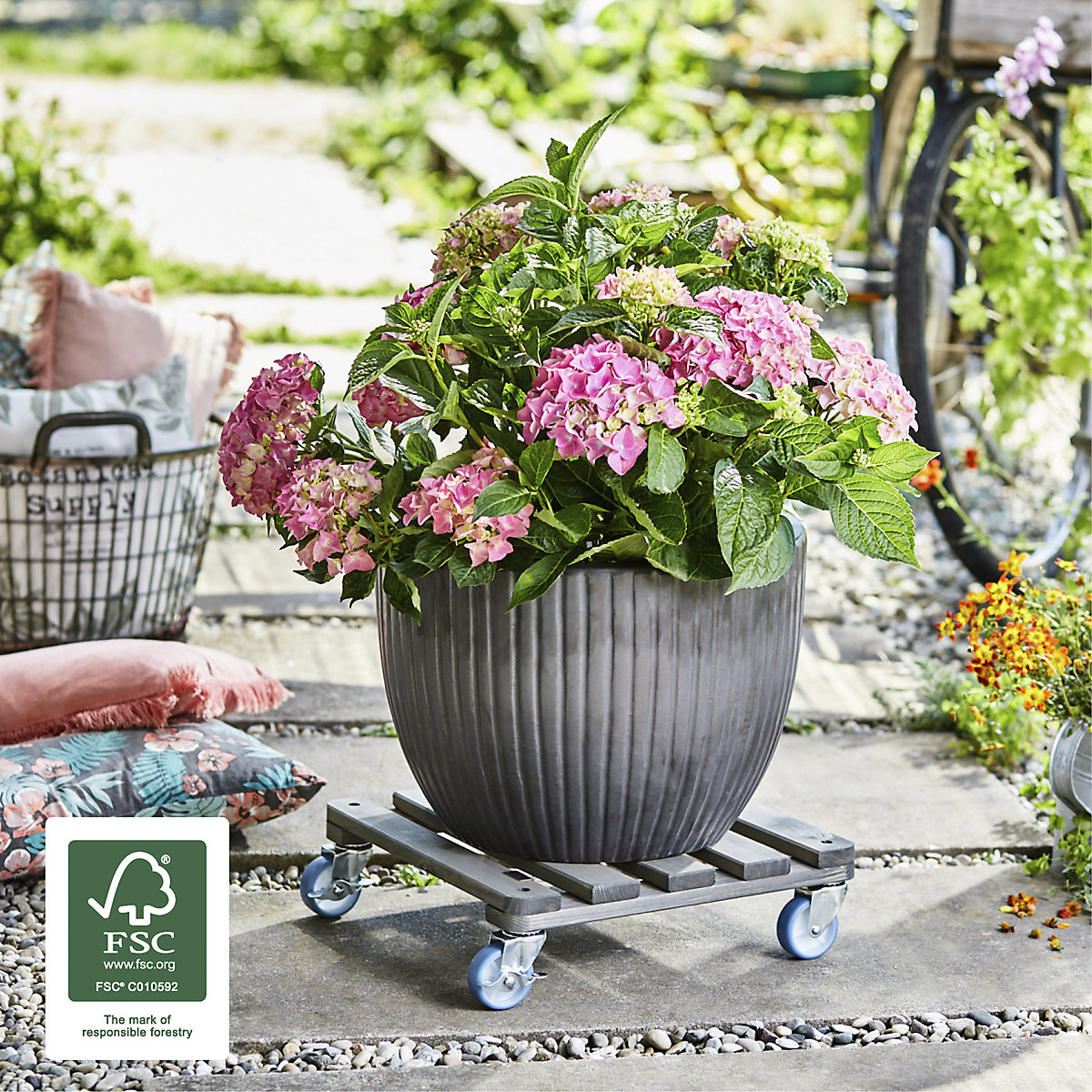 Suporte de rodas para plantas VINTAGE – Wagner (Imagem do produto 3)-2